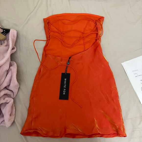 White Fox Boutique Orange Mini Dress - Picture 16 of 16